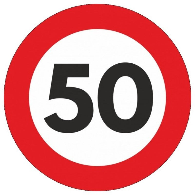 Indicator limitare viteza autocolant 50 km/ora Ø12 - 12217350