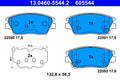 Set placute frana ATE 13.0460-5544.2