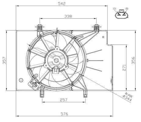 Ventilator racire NRF 47957