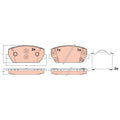 Set placute frana TRW GDB2251