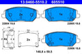 Set placute frana ATE 13.0460-5510.2