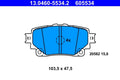 Set placute frana ATE 13.0460-5534.2