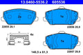Set placute frana ATE 13.0460-5536.2