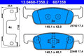 Set placute frana ATE 13.0460-7358.2
