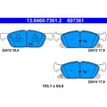 Set placute frana ATE 13.0460-7361.2