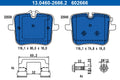 Set placute frana ATE 13.0460-2666.2