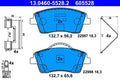Set placute frana ATE 13.0460-5528.2