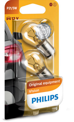 SET 2 BECURI SEMNALIZARE P21/5W 12V (blister) PHILIPS
