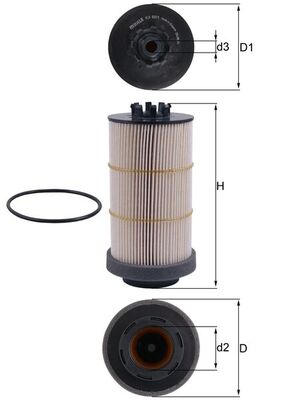 filtru combustibil KX 80/1D MAHLE