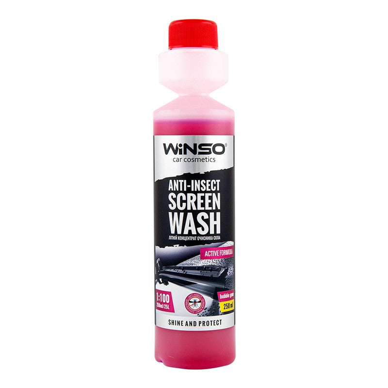 Lichid parbriz concentrat Winso Anti-Insect Buble-Gum 250 ml ●1:100● - 825001