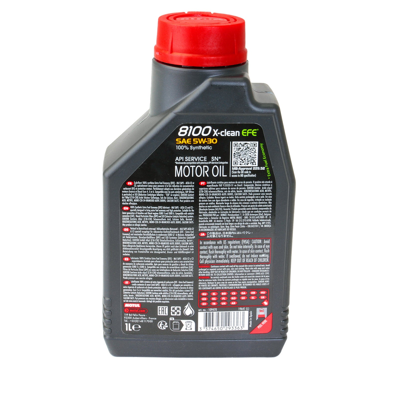 Ulei motor Motul 8100 X-Clean EFE 5W30 1L - 107210