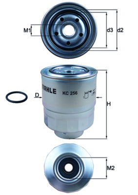 filtru combustibil KC 256D MAHLE
