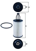 Filtru ulei OX 814D MAHLE