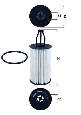 Filtru ulei OX 814D MAHLE