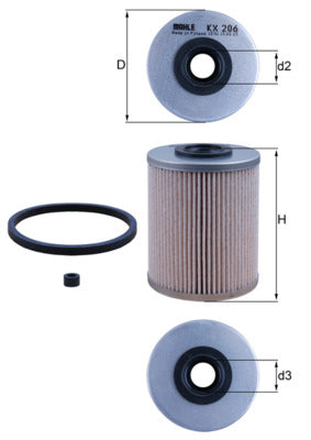 filtru combustibil KX 206D MAHLE