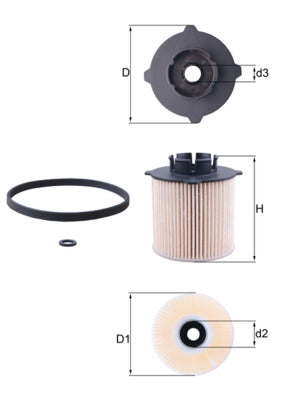 Filtru combustibil MAHLE KX 265D