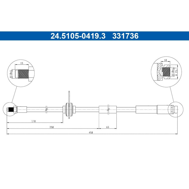 Furtun frana ATE 24.5105-0419.3