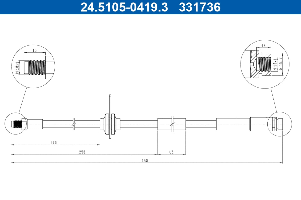 Furtun frana ATE 24.5105-0419.3