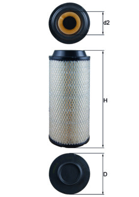 Filtru aer LX 1687 MAHLE