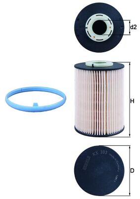 filtru combustibil KX 393D MAHLE