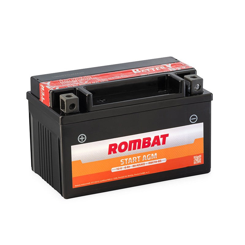 Baterie moto 12Vx6Ah Start AGM RBX7A-BS - 300010404