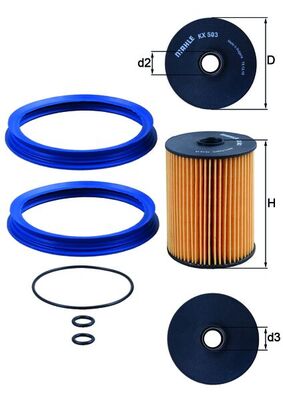 filtru combustibil KX 503D MAHLE