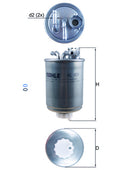 filtru combustibil KL 410D MAHLE