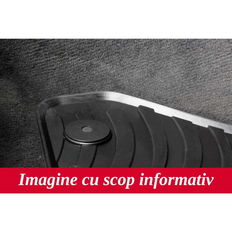 Covorase cauciuc Volvo V70 2000-2007 , S60 2000-2009 , Vx70 2000-2007 culoare Negru, presuri Gledrin - GL0390