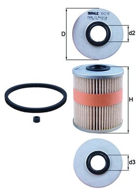 filtru combustibil KX 218D MAHLE
