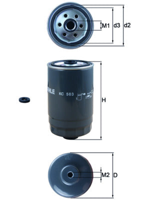 filtru combustibil KC 503D MAHLE