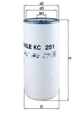 filtru combustibil KC 251 MAHLE