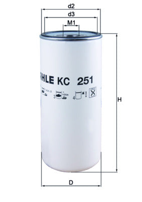 filtru combustibil KC 251 MAHLE