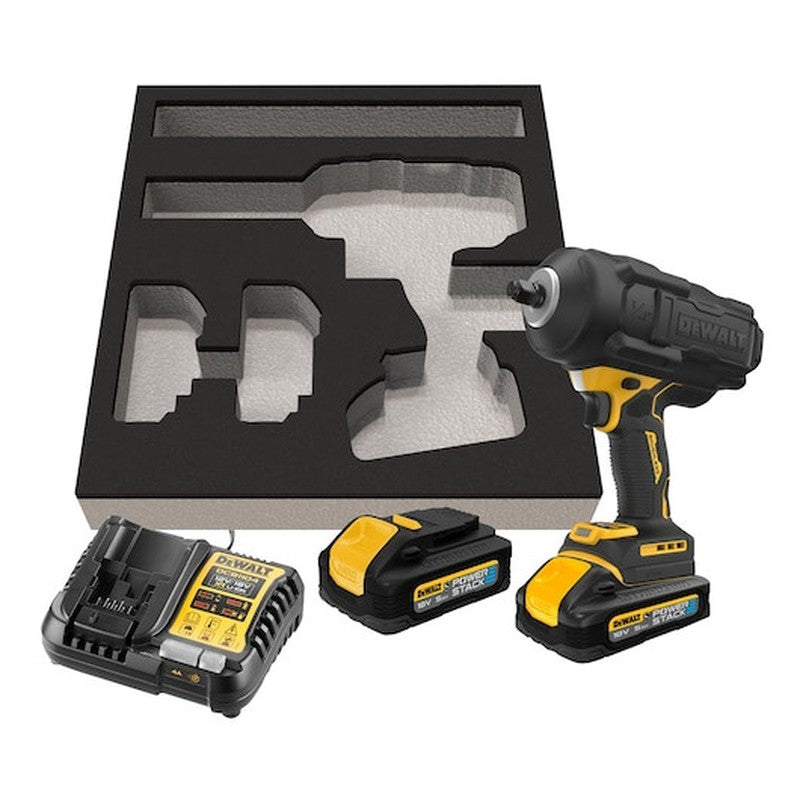 Cheie de impact de 1/2”, cuplu mare, cu motor fără perii, XR de 18 V - 2 X POWERSTACK 5 AH, Clasa G - DCF961H2GQW