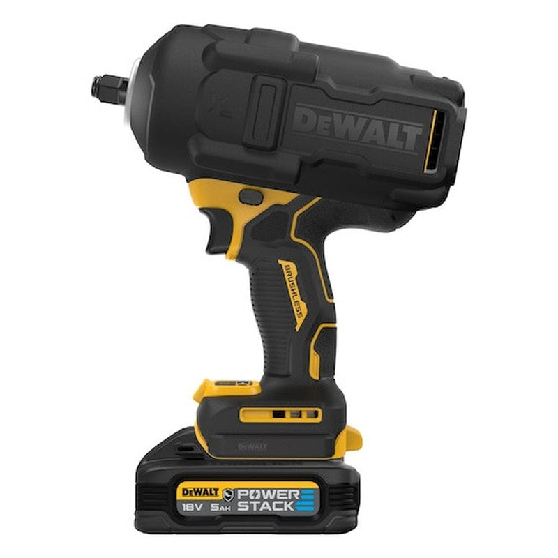 Cheie de impact de 1/2”, cuplu mare, cu motor fără perii, XR de 18 V - 2 X POWERSTACK 5 AH, Clasa G - DCF961H2GQW