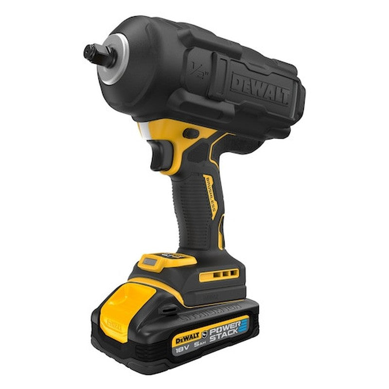 Cheie de impact de 1/2”, cuplu mare, cu motor fără perii, XR de 18 V - 2 X POWERSTACK 5 AH, Clasa G - DCF961H2GQW