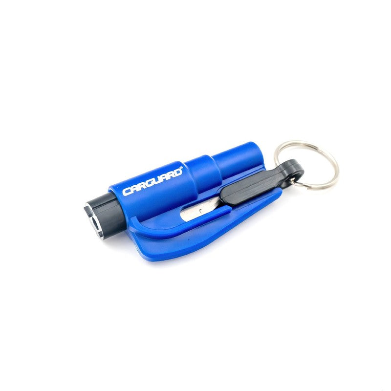 Breloc auto cu ciocan pt spart geamul si cutit pt taiat centura Carguard - SFT001