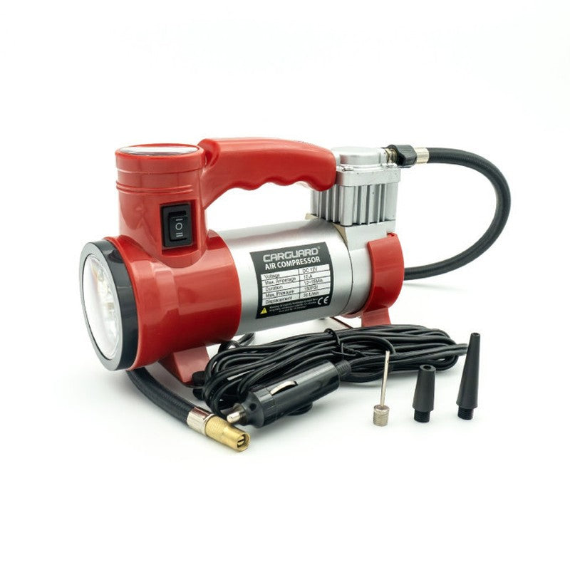 Compresor auto cu LED frontal Carguard 12V 10 bar - COM001