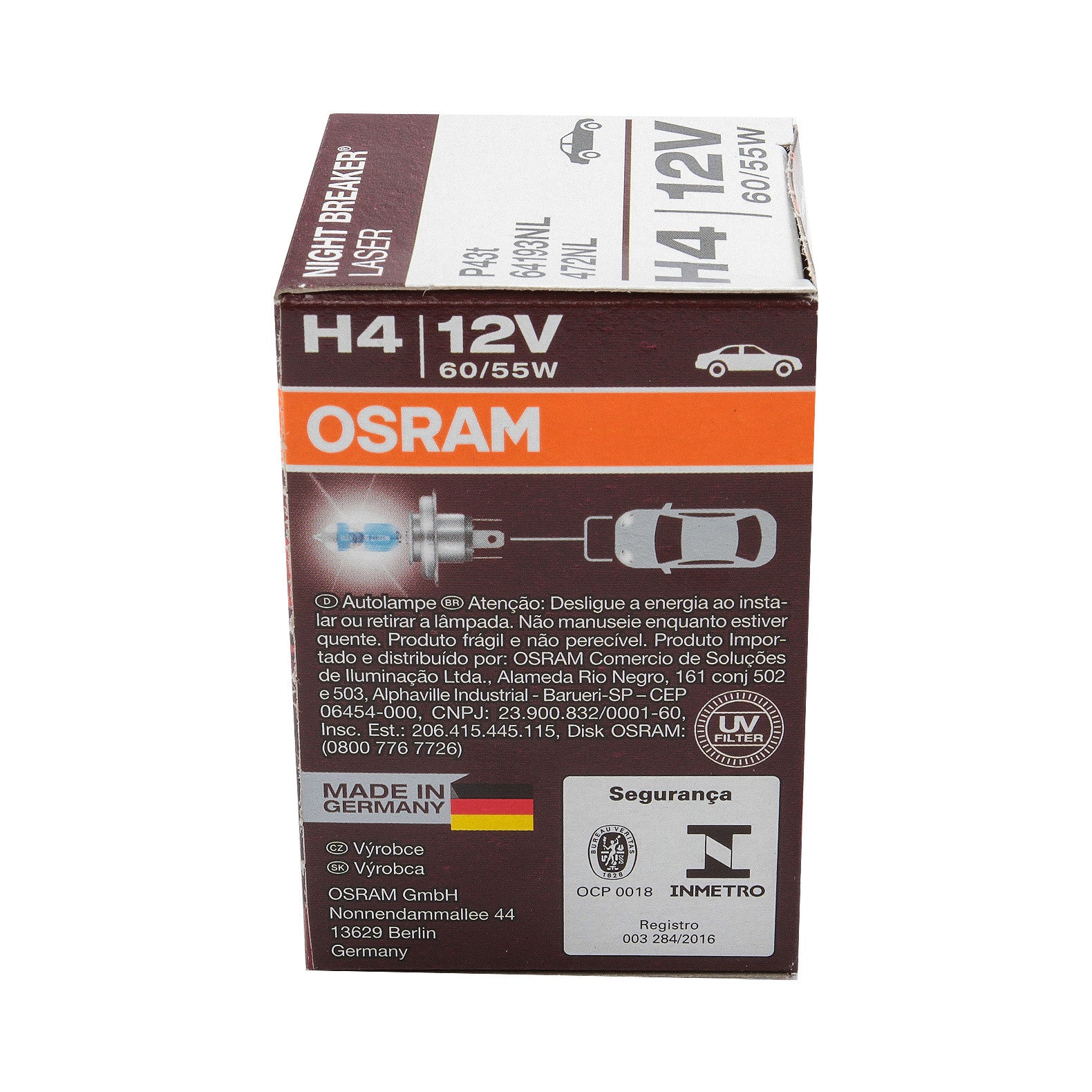 Bec Osram Night Breaker Laser Next Generation H4 12V 60/55W P43t - 64193NL