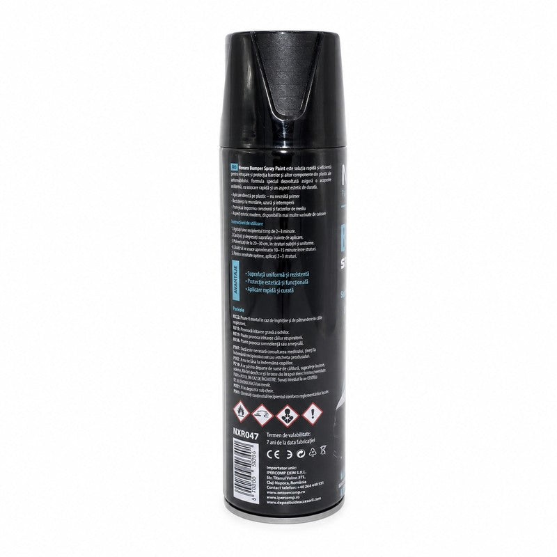 Vopsea pt. elemente plastic negru satinat 500ml - NXR047
