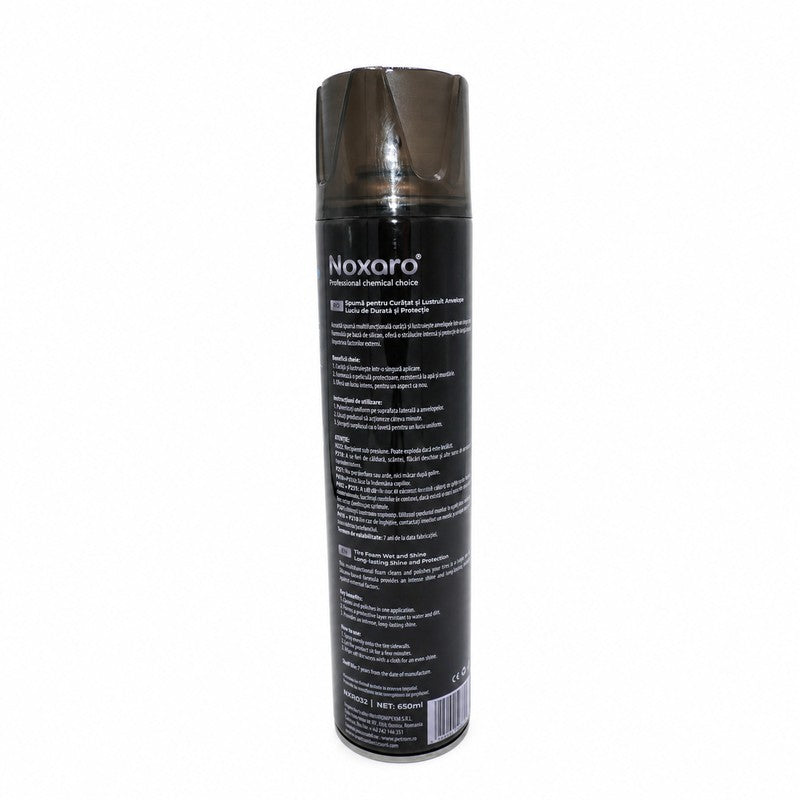 Spuma curatare si lustruire anvelope Noxaro 650ml - NXR032