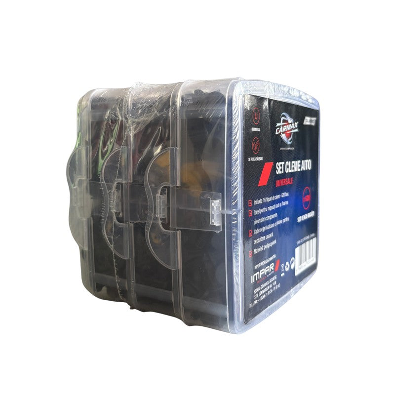 Set 620 buc. cleme auto universale Carmax - 55726