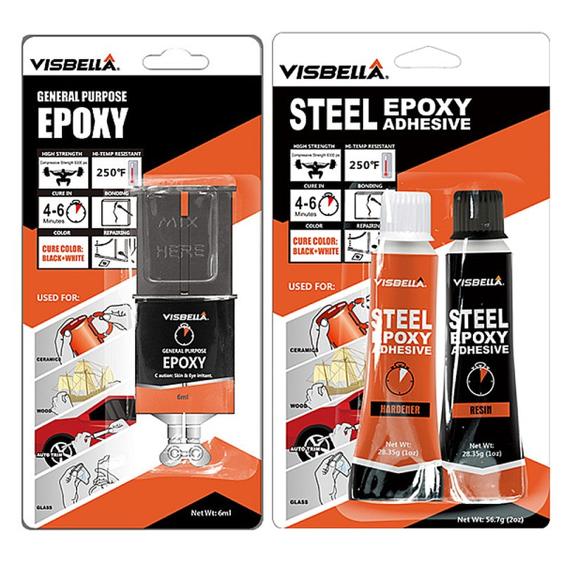 Adeziv bicomponent negru-alb Visbella 28g - 51226