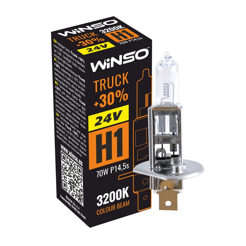 Bec Halogen Winso Truck +30% H1 - 24V, 70W P14.5s ● 3200K - 12-745-918