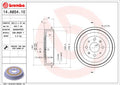 Tambur frana 14.A854.10 BREMBO