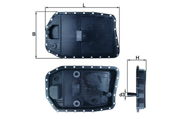 Baie ulei, cutie automata MAHLE HX 154
