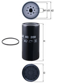 Filtru combustibil MAHLE KC 200