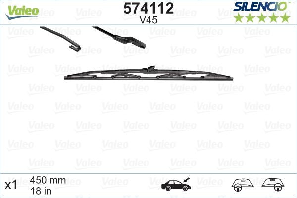 Stergator Valeo Silencio 450mm - 10-141-942