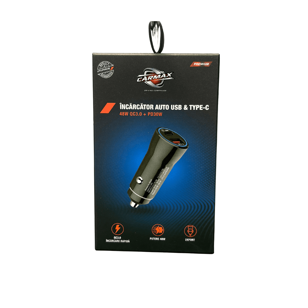 Incarcator auto Carmax USB-C, 48W - 56633