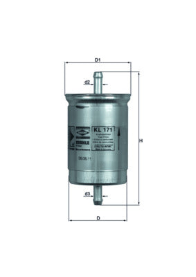 filtru combustibil KL 171 MAHLE