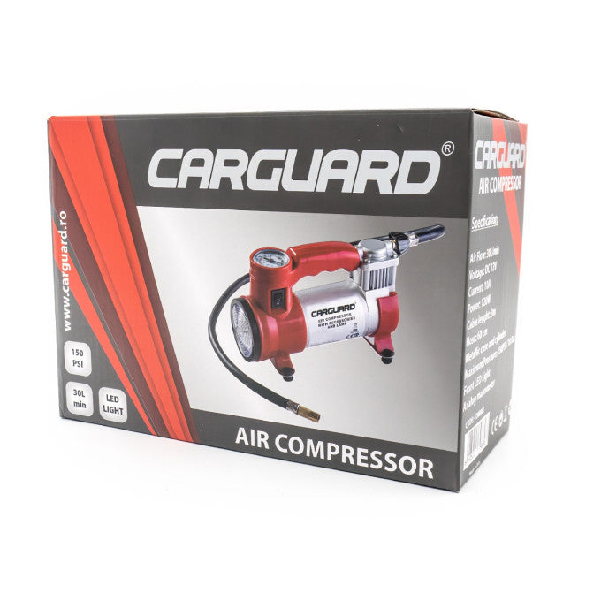 Compresor auto cu LED frontal Carguard 12V 10 bar - COM001